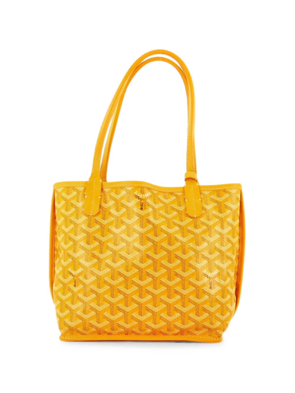 Goyard Pre-Owned Anjou Reversible Tote Coated Canvas Mini satchel - Gelb