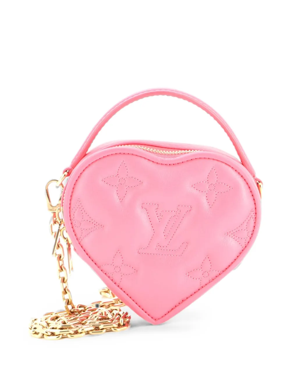 Louis Vuitton Pre-Owned Pop My Heart Pouch Bag Bubblegram Leather crossbody bag - Rosa