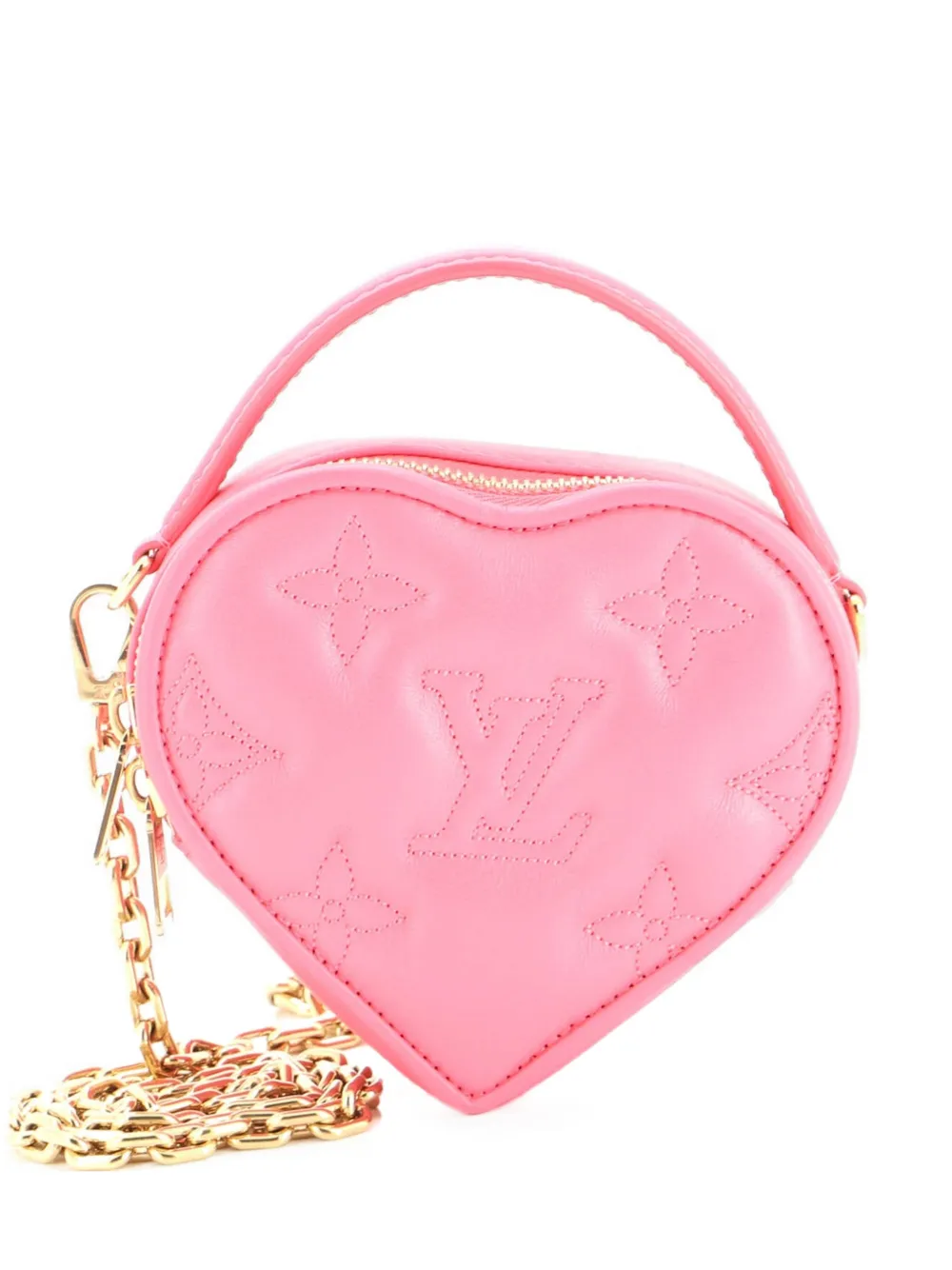 Louis Vuitton Pre-Owned Pop My Heart Pouch Bag Bubblegram Leather crossbody bag - Rosa
