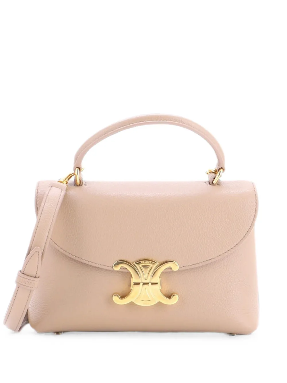 Celine Pre-Owned Nino Top Handle Bag Leather Teen satchel - Nude