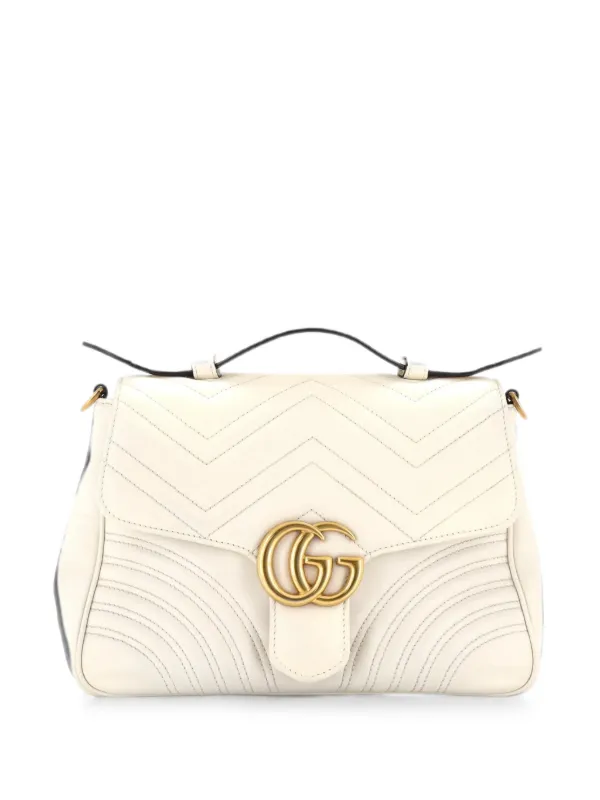 Gucci Pre-Owned GGマーモント トップハンドル フラップ マトラッセ