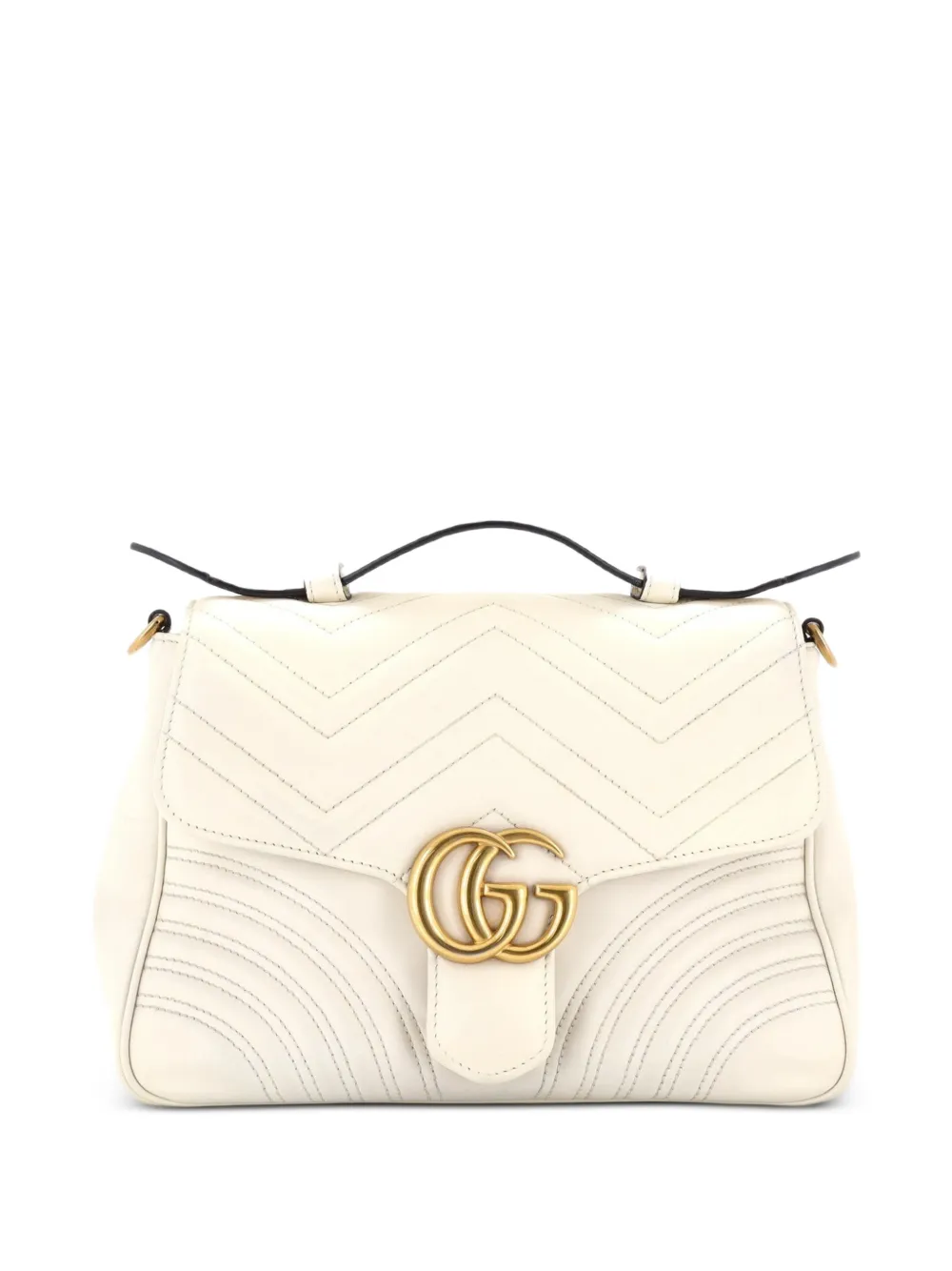 Gucci Pre-Owned GGマーモント トップハンドル フラップ マトラッセ