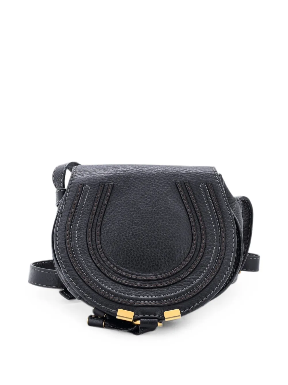 Chloé Pre-Owned Marcie Leather Mini crossbody bag - Schwarz