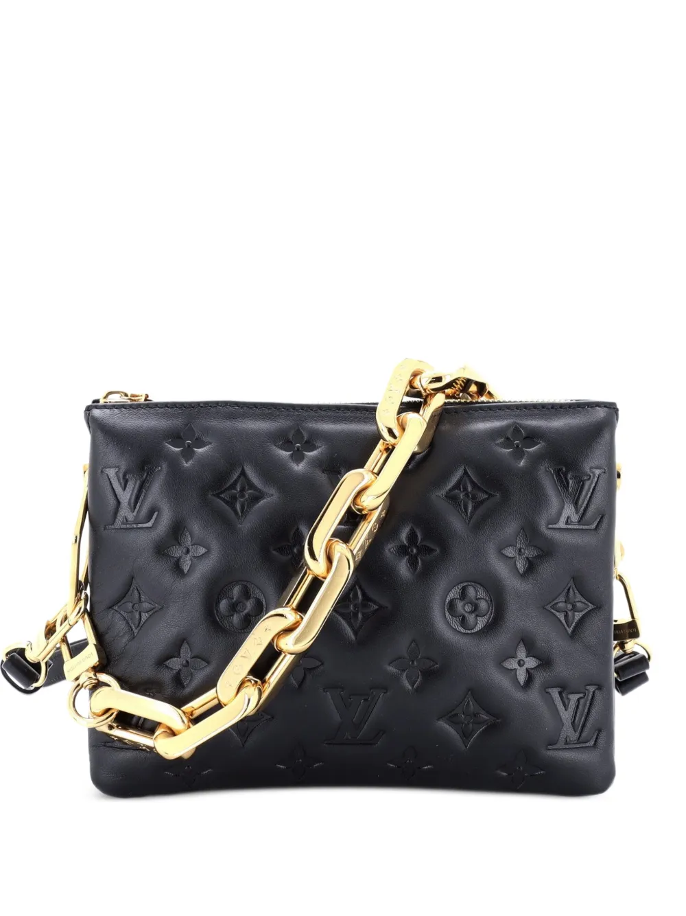 Louis Vuitton Pre-Owned Coussin Bag Monogram Embossed Lambskin BB crossbody bag - Schwarz
