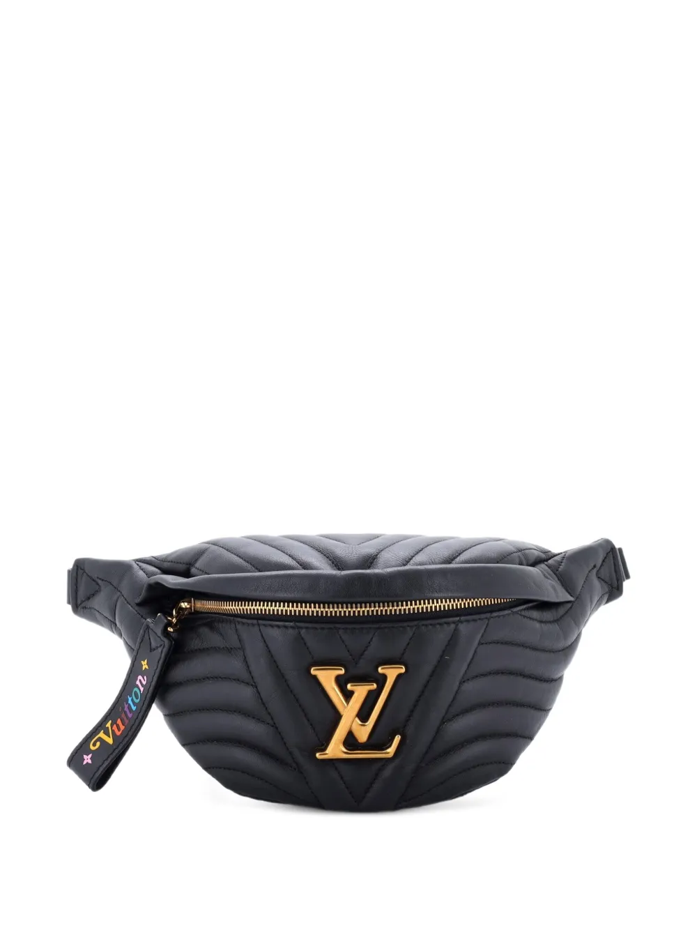 Louis Vuitton Pre-Owned New Wave Bumbag Quilted Leather belt bag in Black