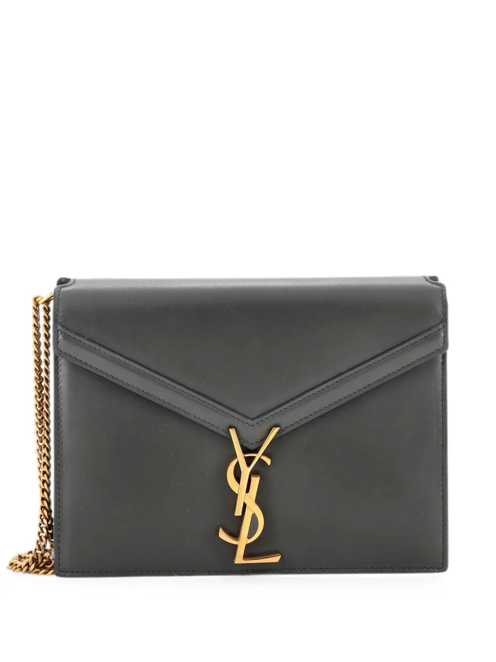 Saint Laurent Pre-Owned Cassandra Chain Shoulder Bag Leather Small crossbody bag - Verde
