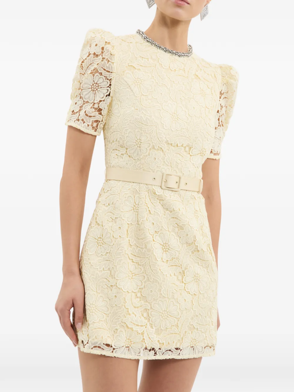 Rebecca Vallance Citrine mini-jurk Geel