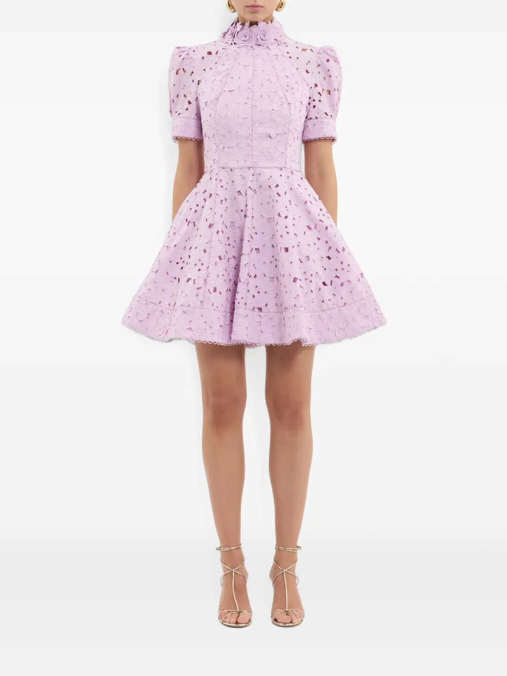 Rebecca Vallance Kitsu mini-jurk Paars