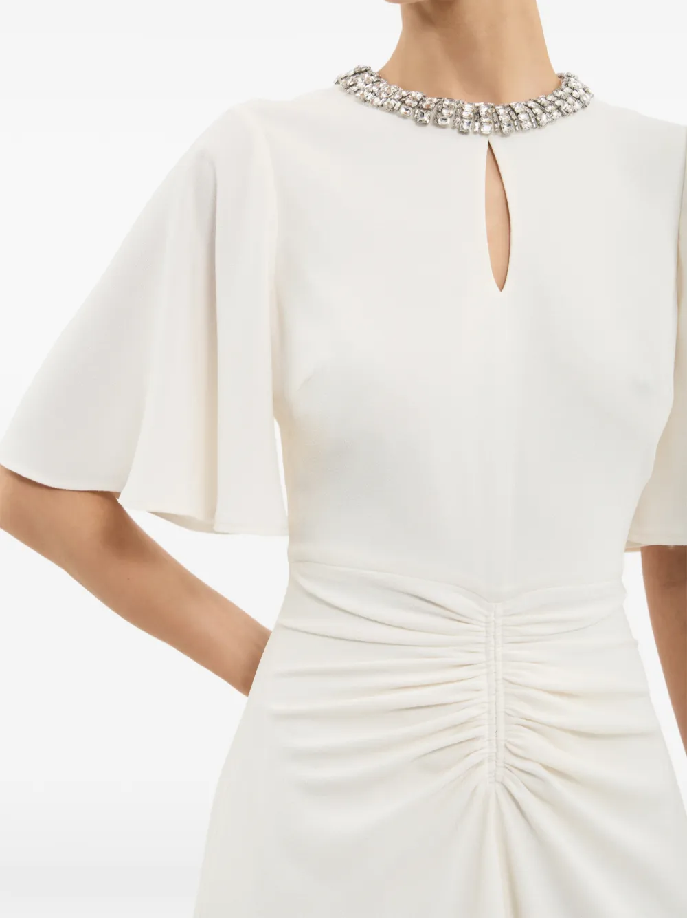 Rebecca Vallance Noemie midi-jurk Wit