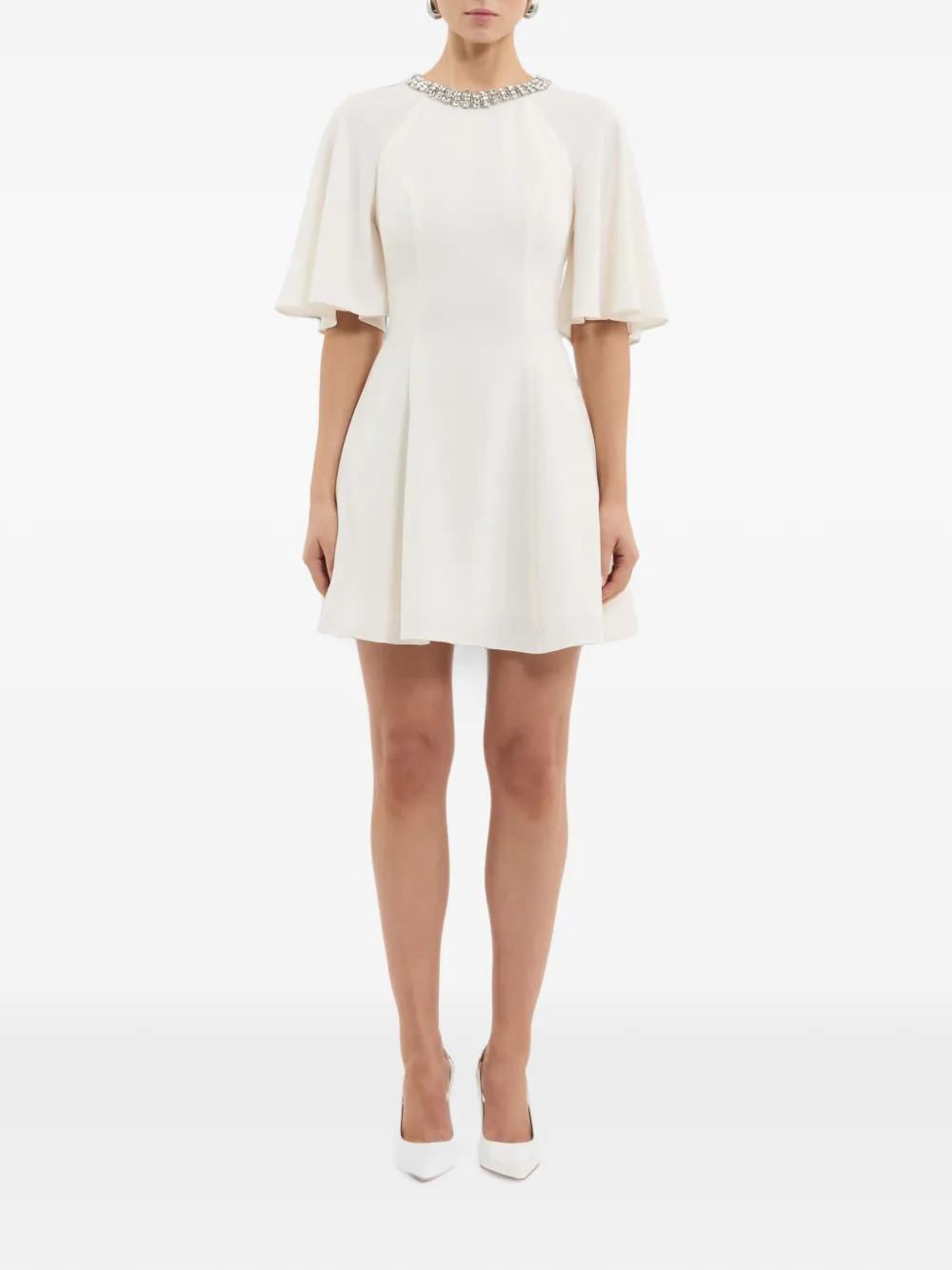 Rebecca Vallance Noemie mini-jurk Wit