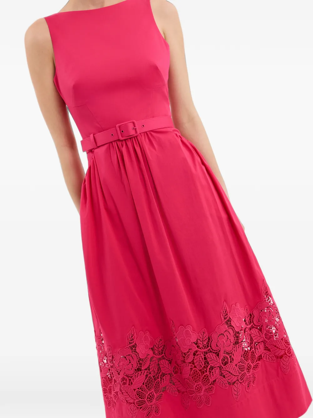 Rebecca Vallance Claribelle midi-jurk Roze