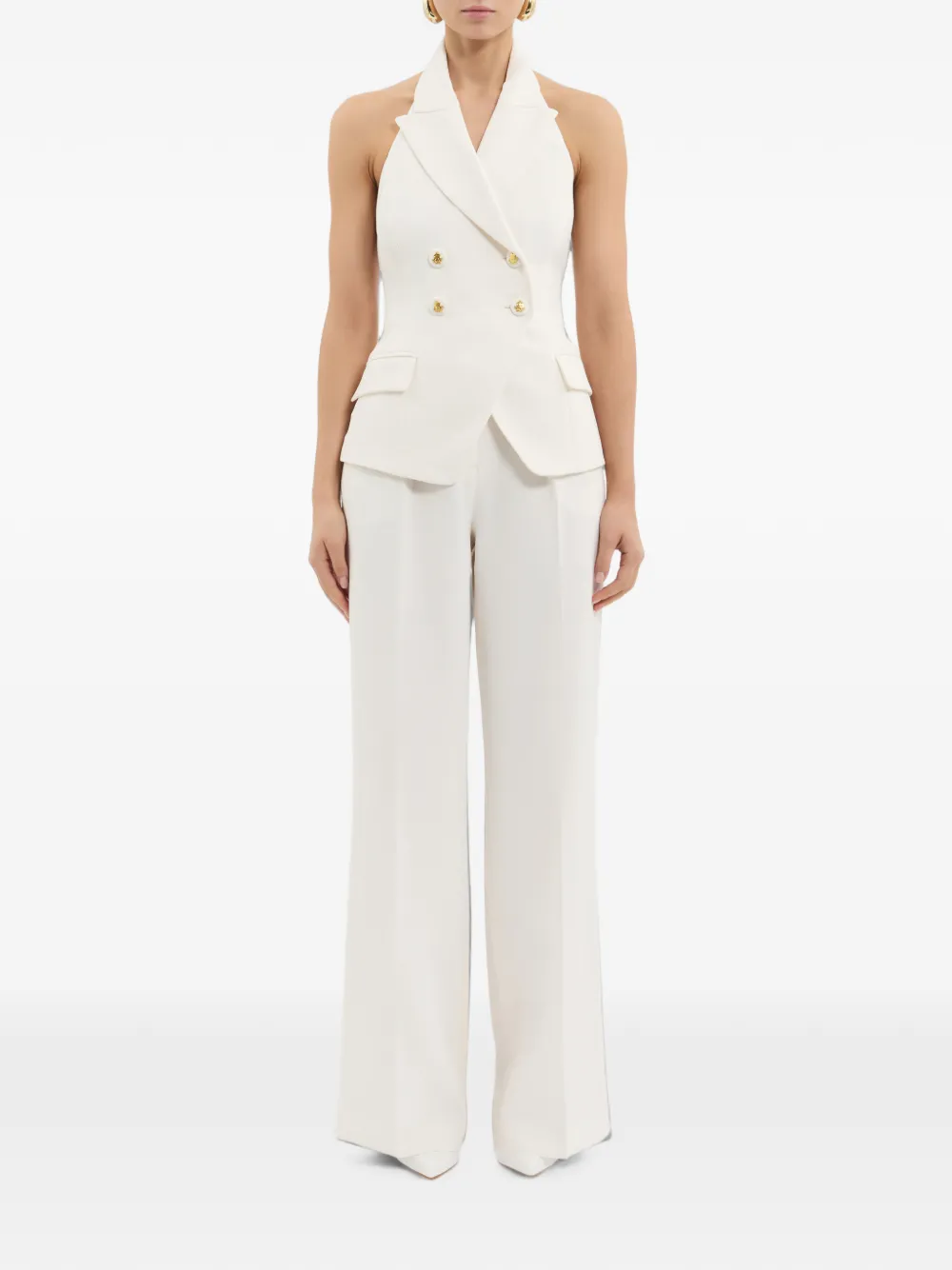 Rebecca Vallance Odilia Vest Top in Neutrals, view 2