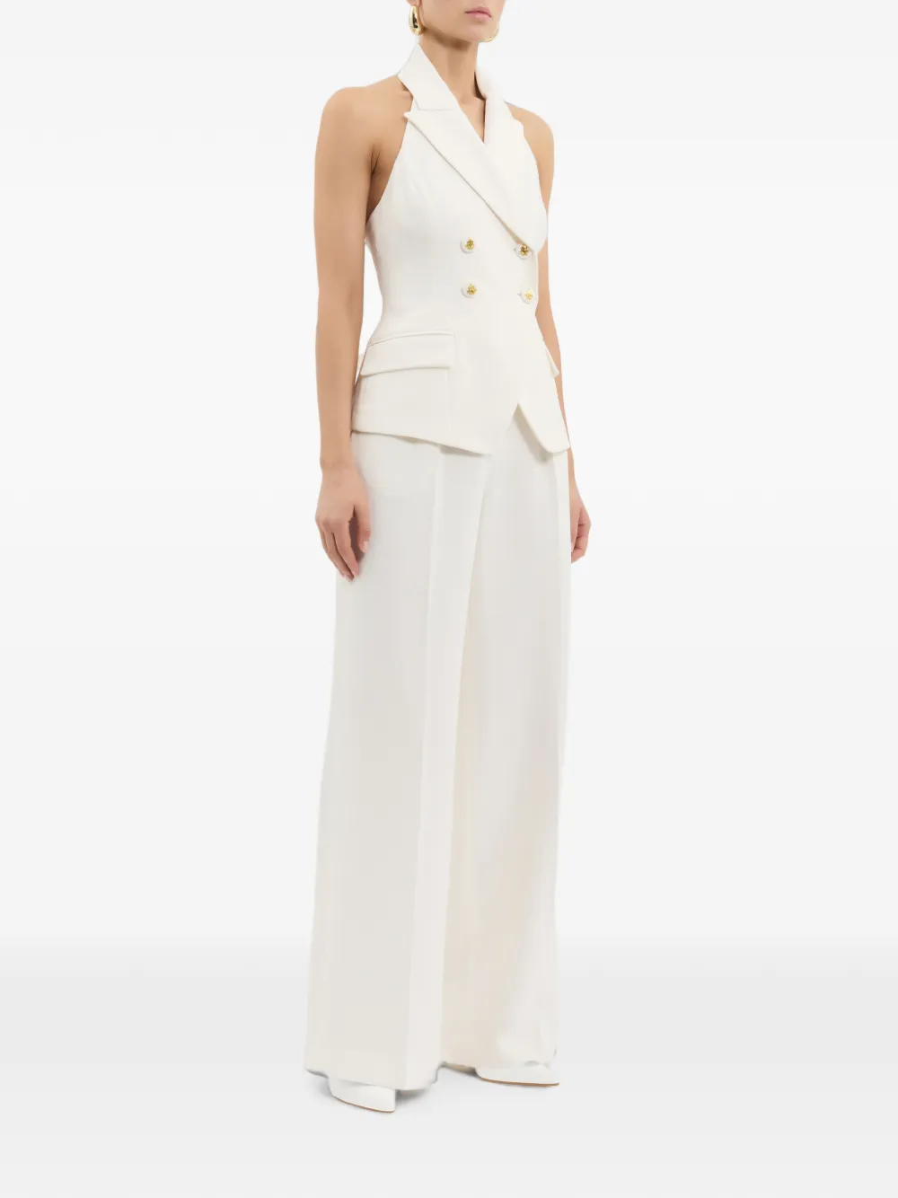 Rebecca Vallance Odilia Vest Top in Neutrals, view 3