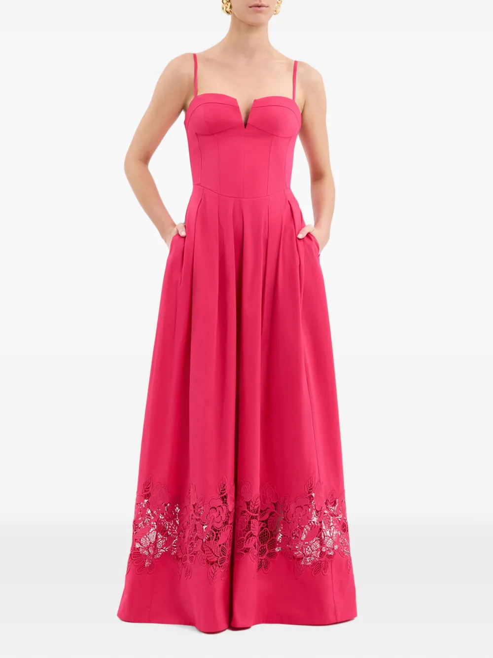 Rebecca Vallance Claribelle maxi-jurk Roze