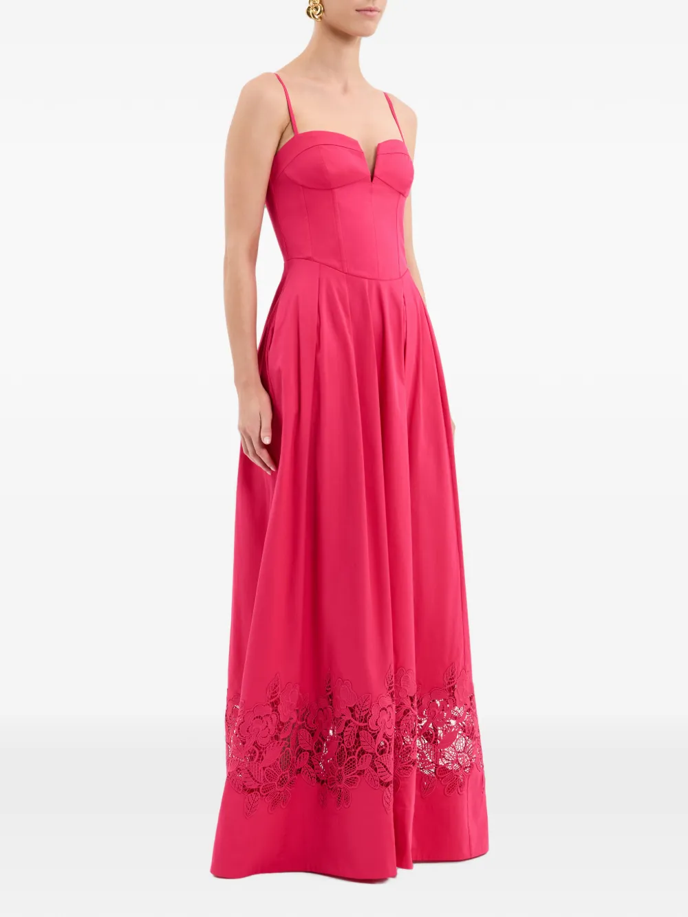 Rebecca Vallance Claribelle maxi-jurk Roze