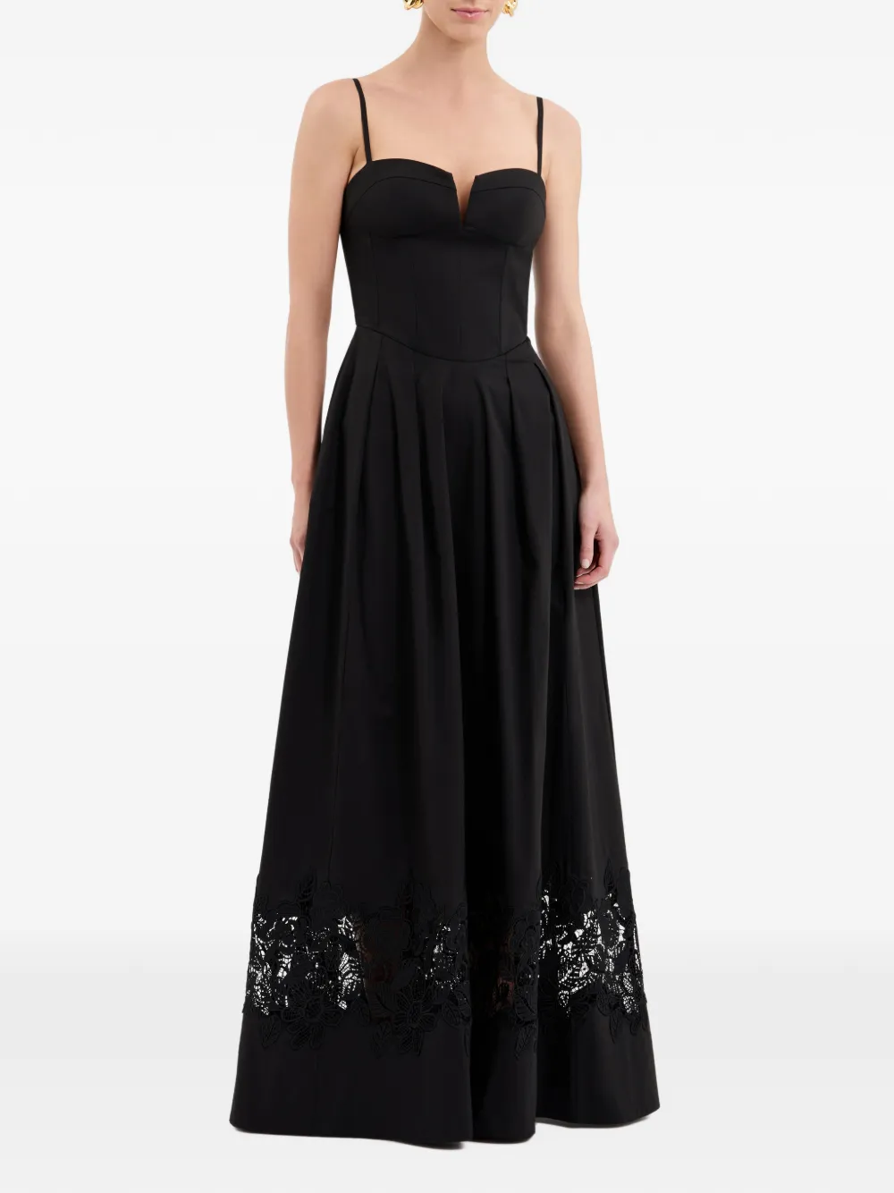 Rebecca Vallance Claribelle maxi-dress Zwart