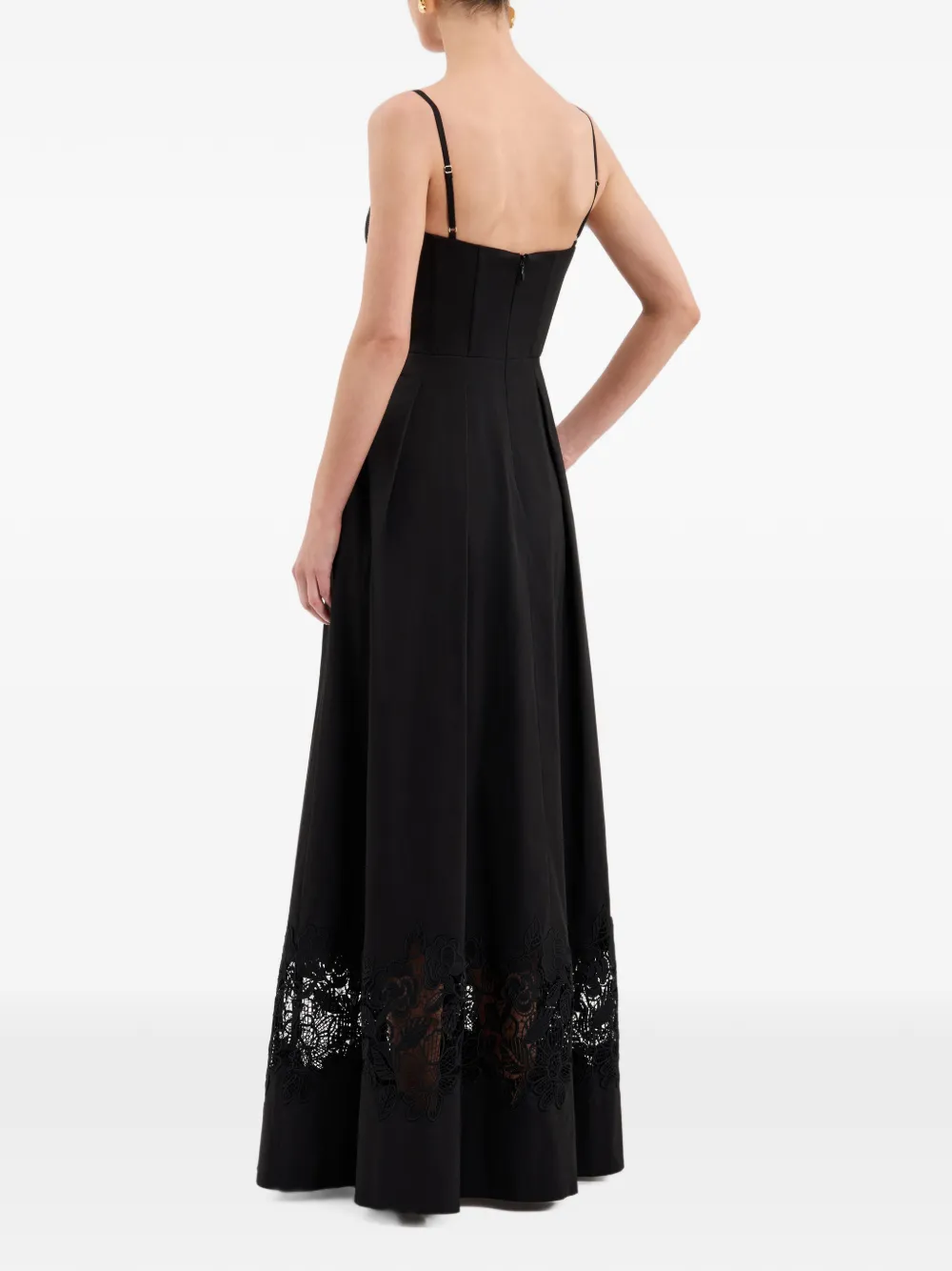 Rebecca Vallance Claribelle maxi-dress Zwart