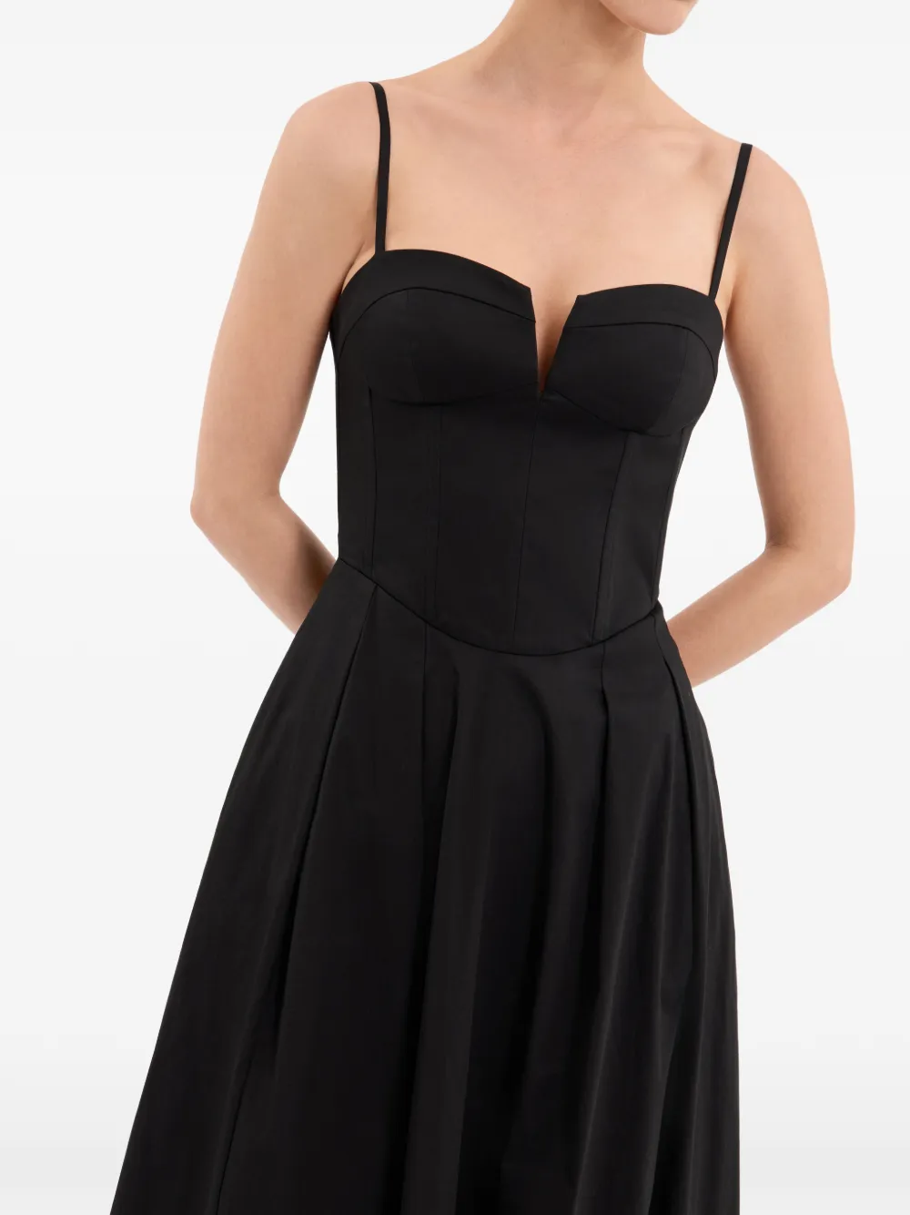 Rebecca Vallance Claribelle maxi-dress Zwart