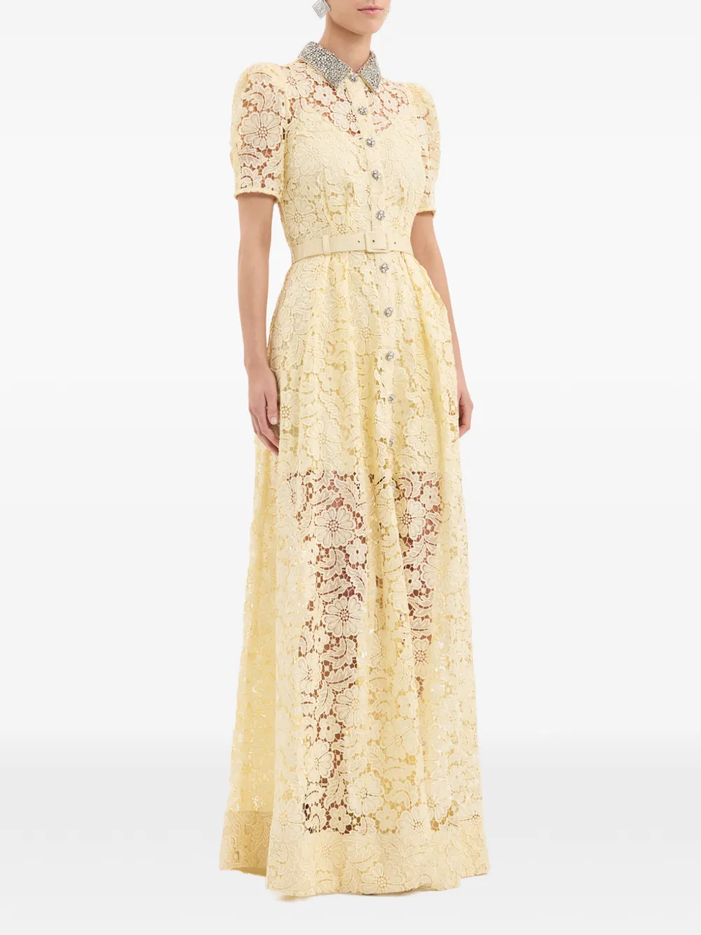 Rebecca Vallance Citrine maxi-jurk Geel