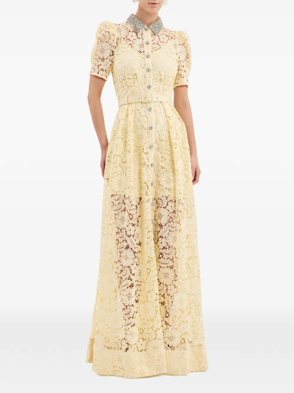 Rebecca Vallance Citrine maxi-jurk Geel