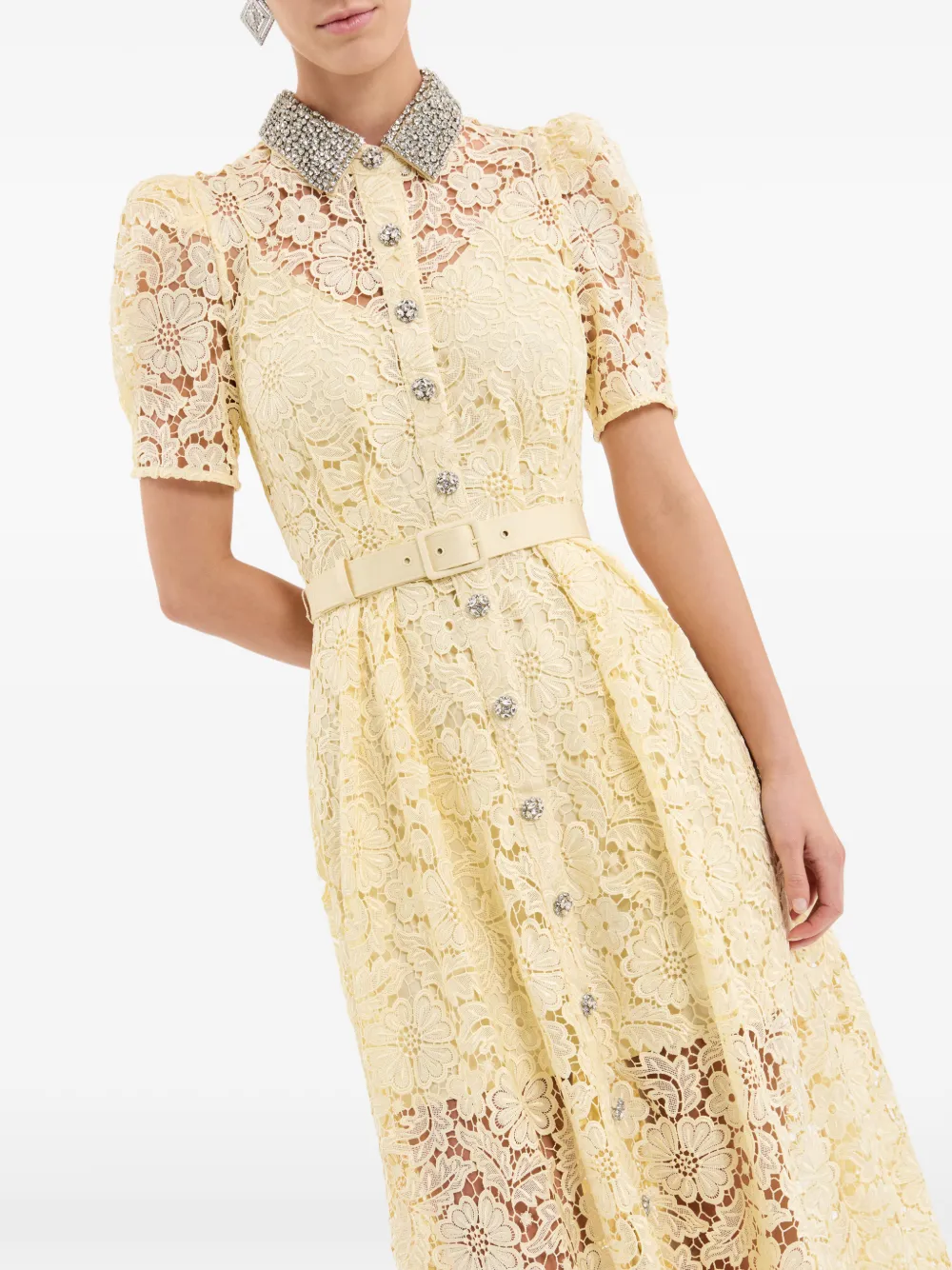 Rebecca Vallance Citrine maxi-jurk Geel