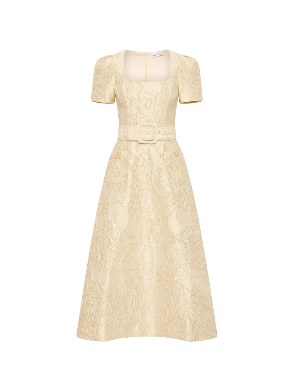 Rebecca Vallance robe mi-longue Lantana à manches courtes - Jaune Rebecca Vallance robe mi-longue Lantana à manches courtes - Jaune