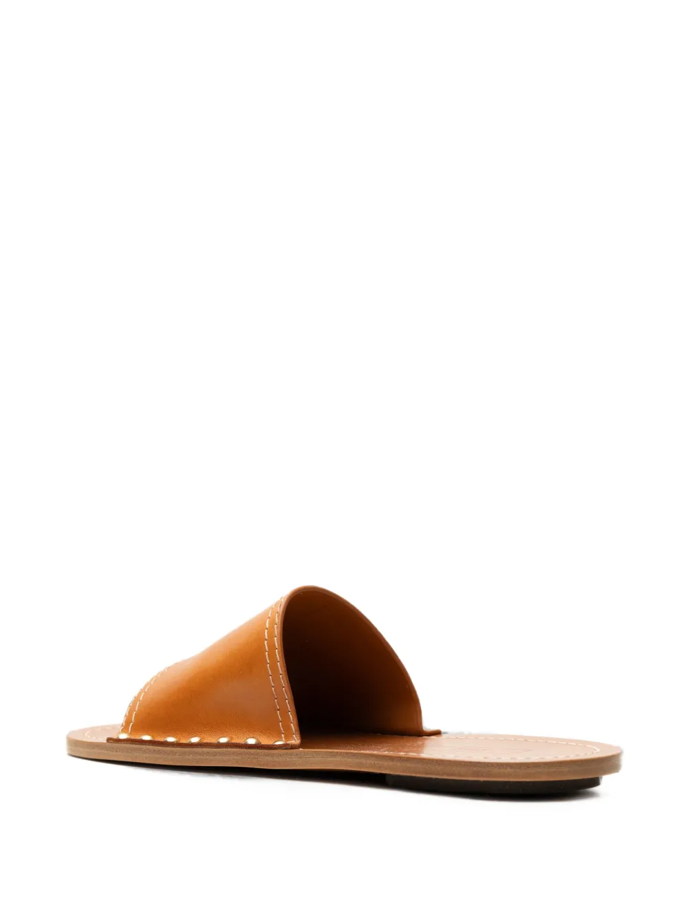 TOTEME studded leather sandals Beige