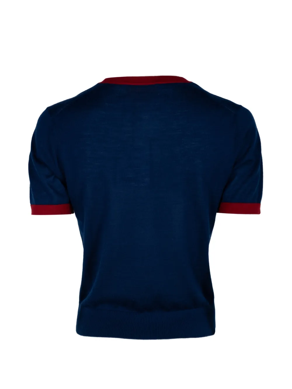 Guest In Residence Airy Ringer T-shirt Blauw