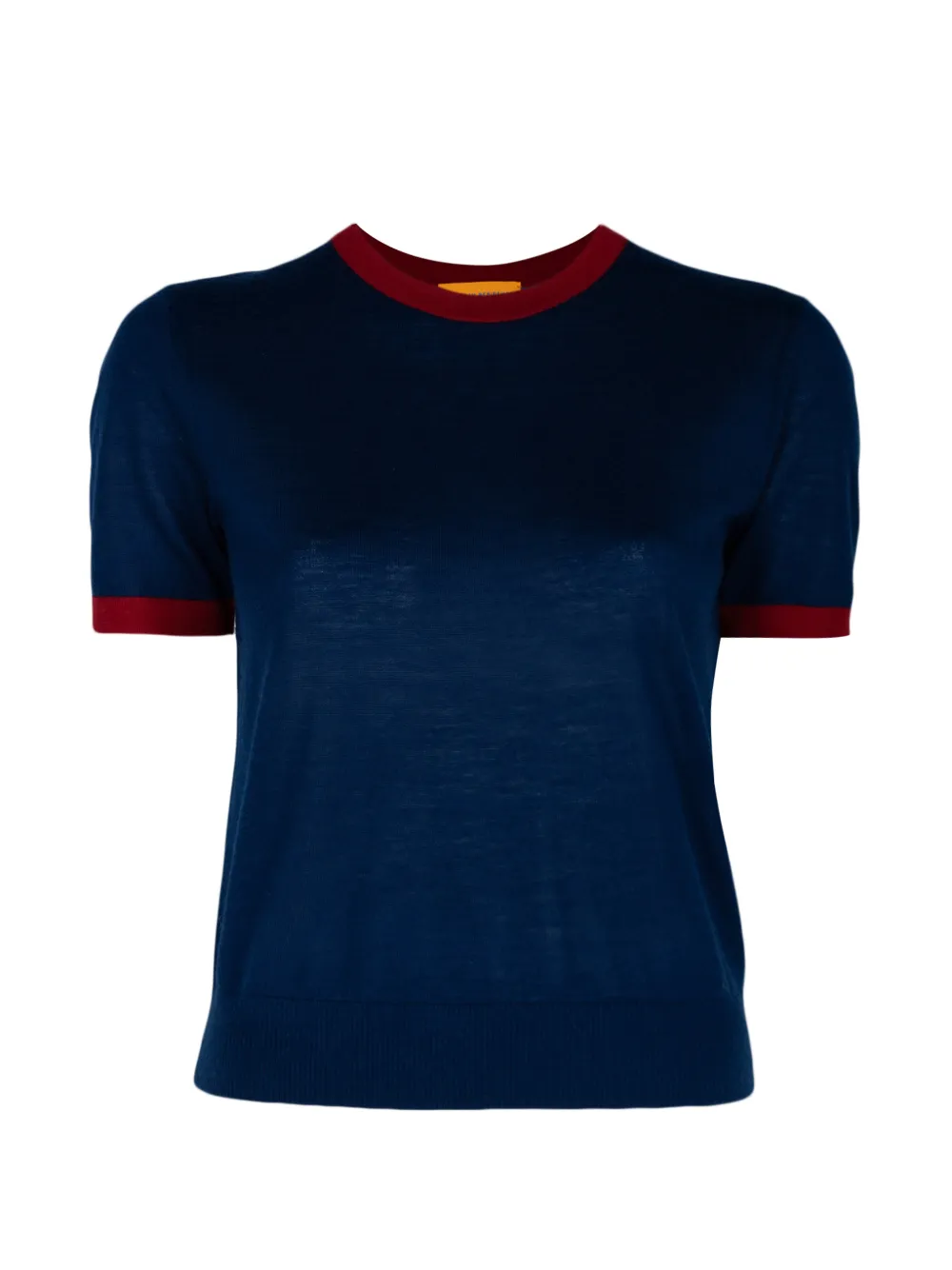 Guest In Residence Airy Ringer T-shirt Blauw