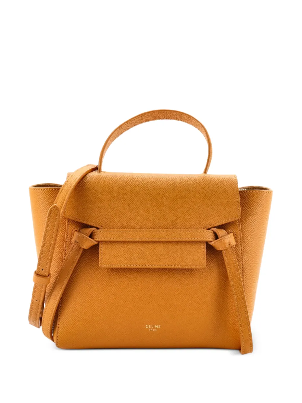 Celine Pre-Owned Belt Bag Textured Leather Nano shoulder bag - Giallo