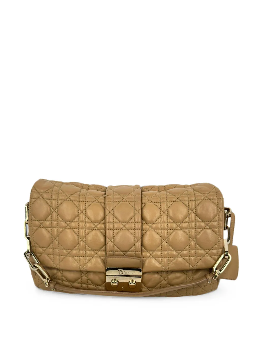 Christian Dior Pre-Owned 2000-2010s Cannage New Lock shoulder bag - Toni neutri