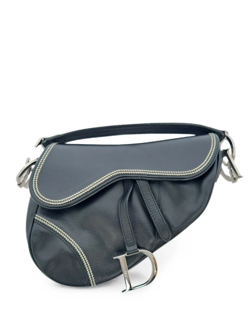 Christian Dior Pre-Owned Saddle leather shoulder bag - Schwarz