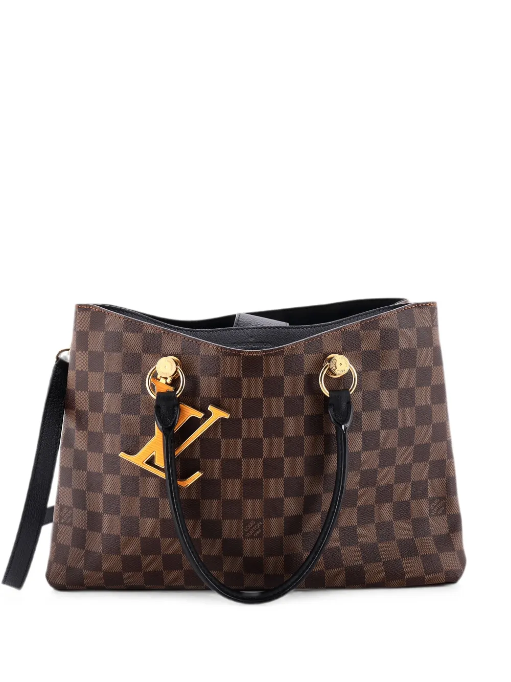 Louis Vuitton Pre-Owned LV Riverside Handbag Damier with Leather tote bag - Nero