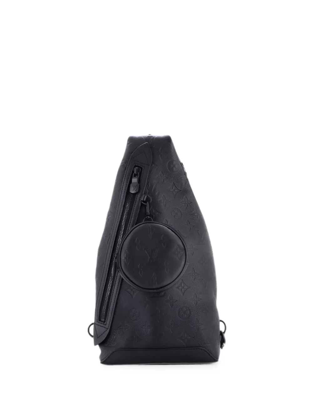 Louis Vuitton Pre-Owned Duo Sling Bag Monogram Shadow Leather crossbody bag - Nero