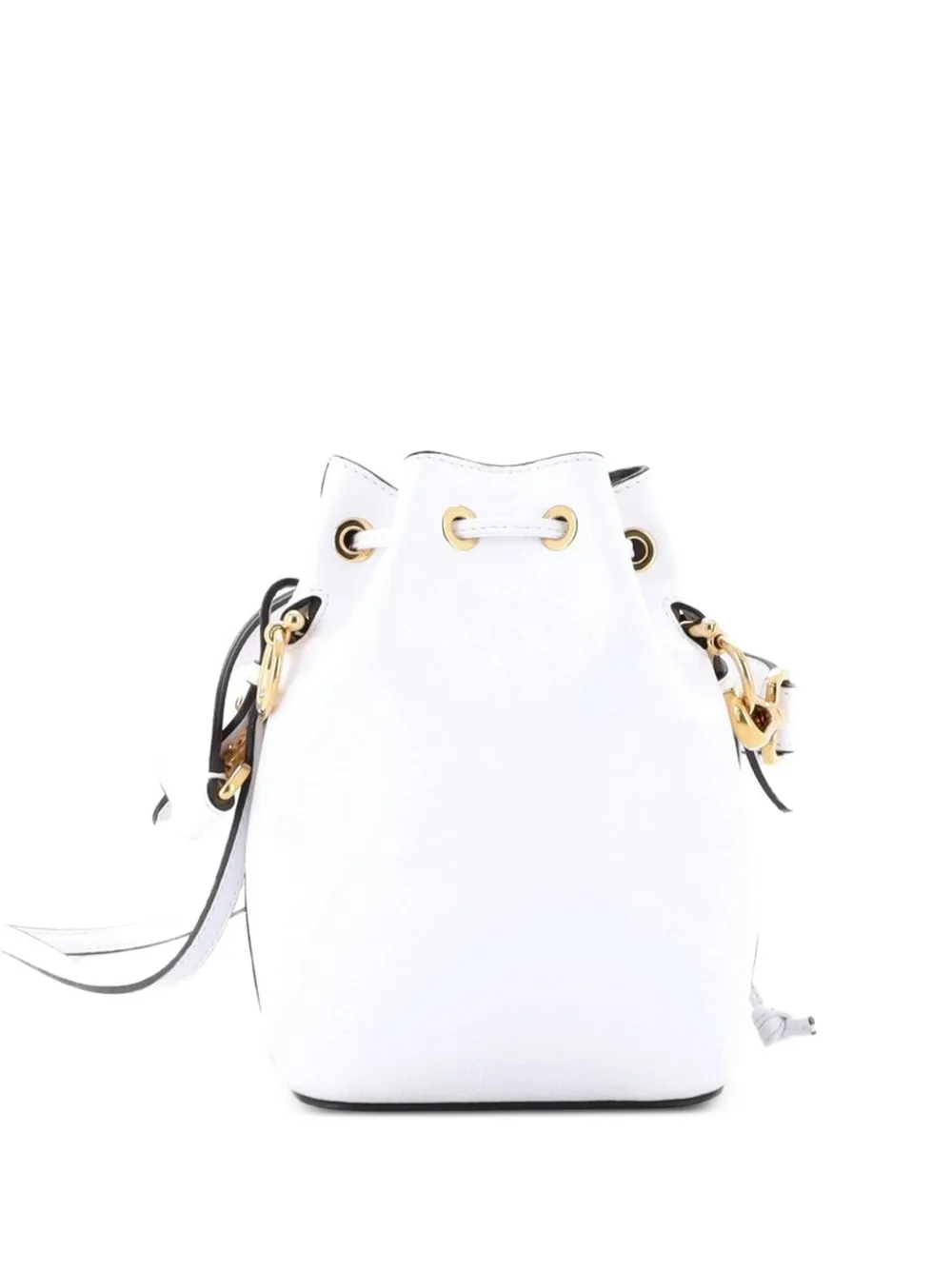 Fendi Pre-Owned Mon Tresor Leather Mini bucket bag - Weiß