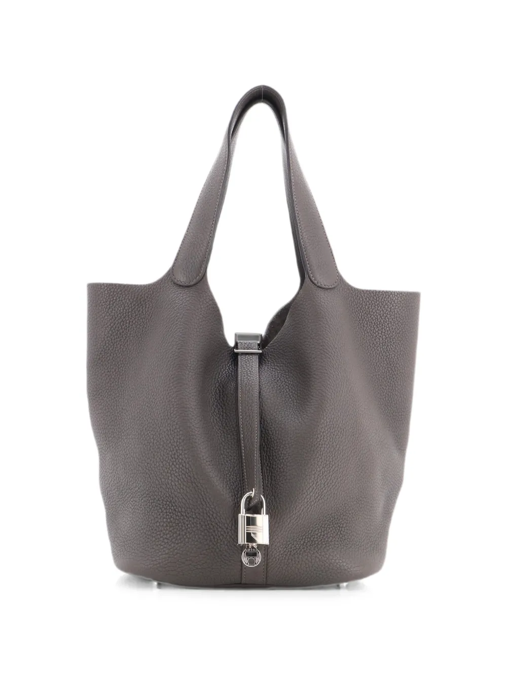 Hermès Pre-Owned Picotin Lock Bag Clemence GM bucket bag - Grau