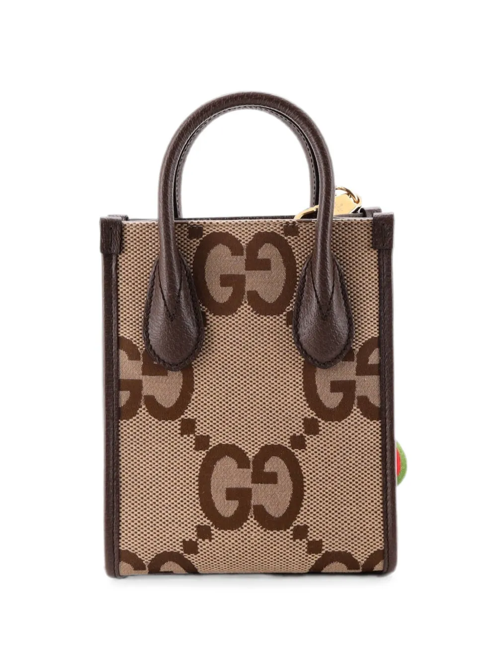 Gucci Pre-Owned Vertical Tote Jumbo GG Canvas Mini crossbody bag - Marrone
