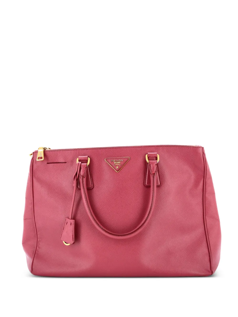 Prada Pre-Owned Double Zip Lux Saffiano Leather Large tote bag - Rosa