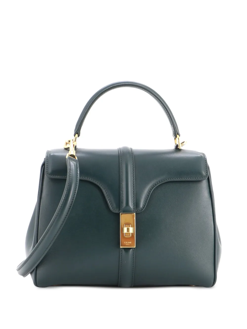 Celine Pre-Owned 16 Top Handle Bag Smooth Calfskin Small satchel - Verde