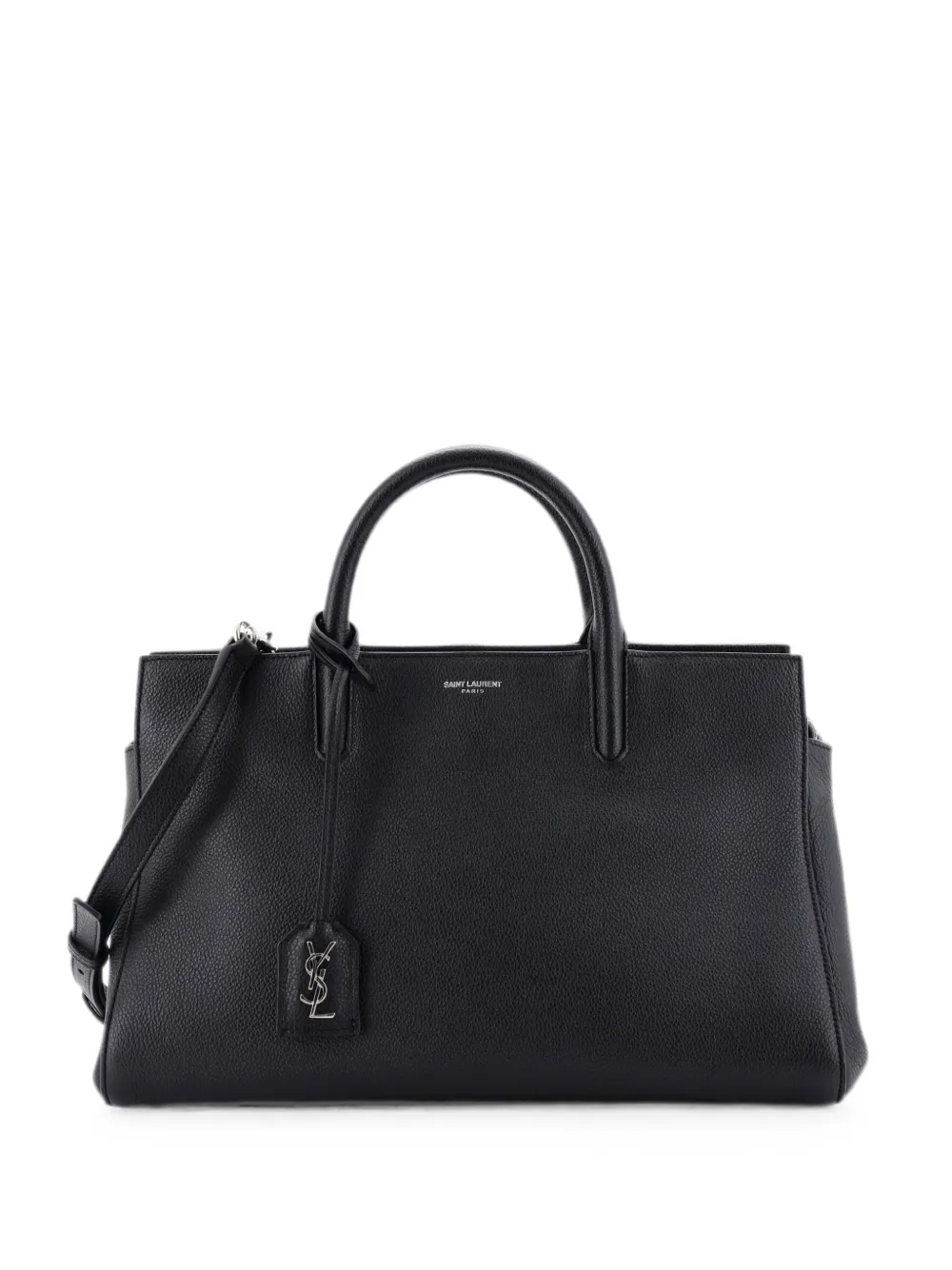 Saint Laurent Pre-Owned Rive Gauche Cabas Leather Small tote bag - Nero