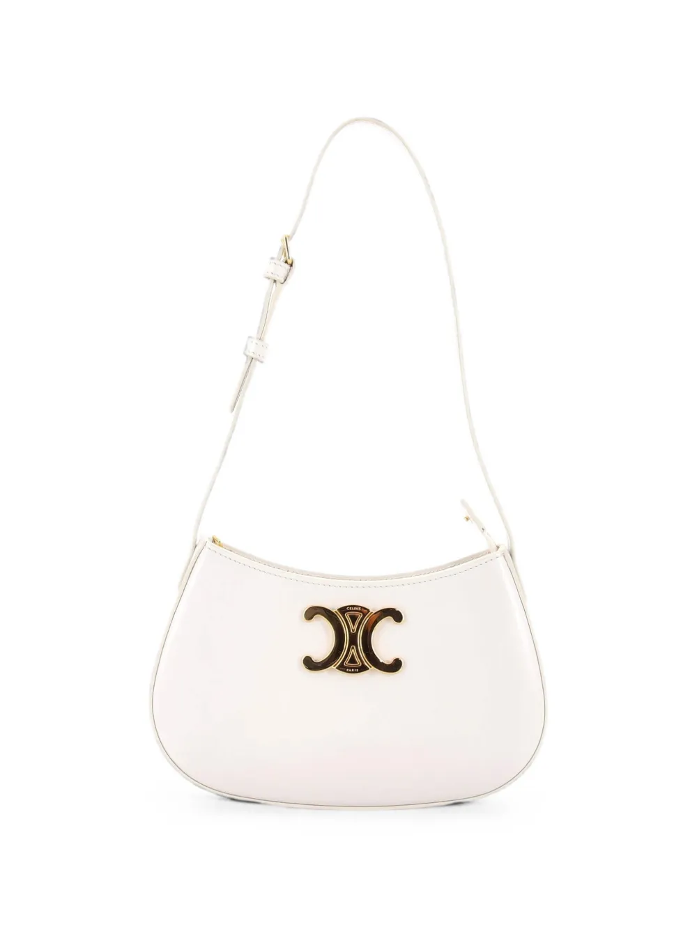 Celine Pre-Owned Triomphe Tilly Bag Smooth Calfskin Medium shoulder bag - Weiß