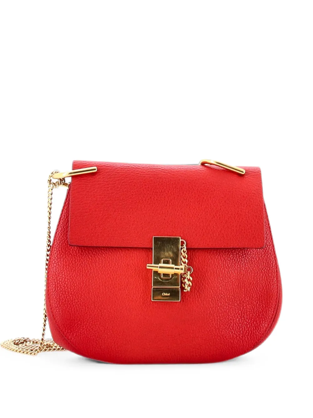Chloé Pre-Owned Drew Leather Small crossbody bag - Rosso