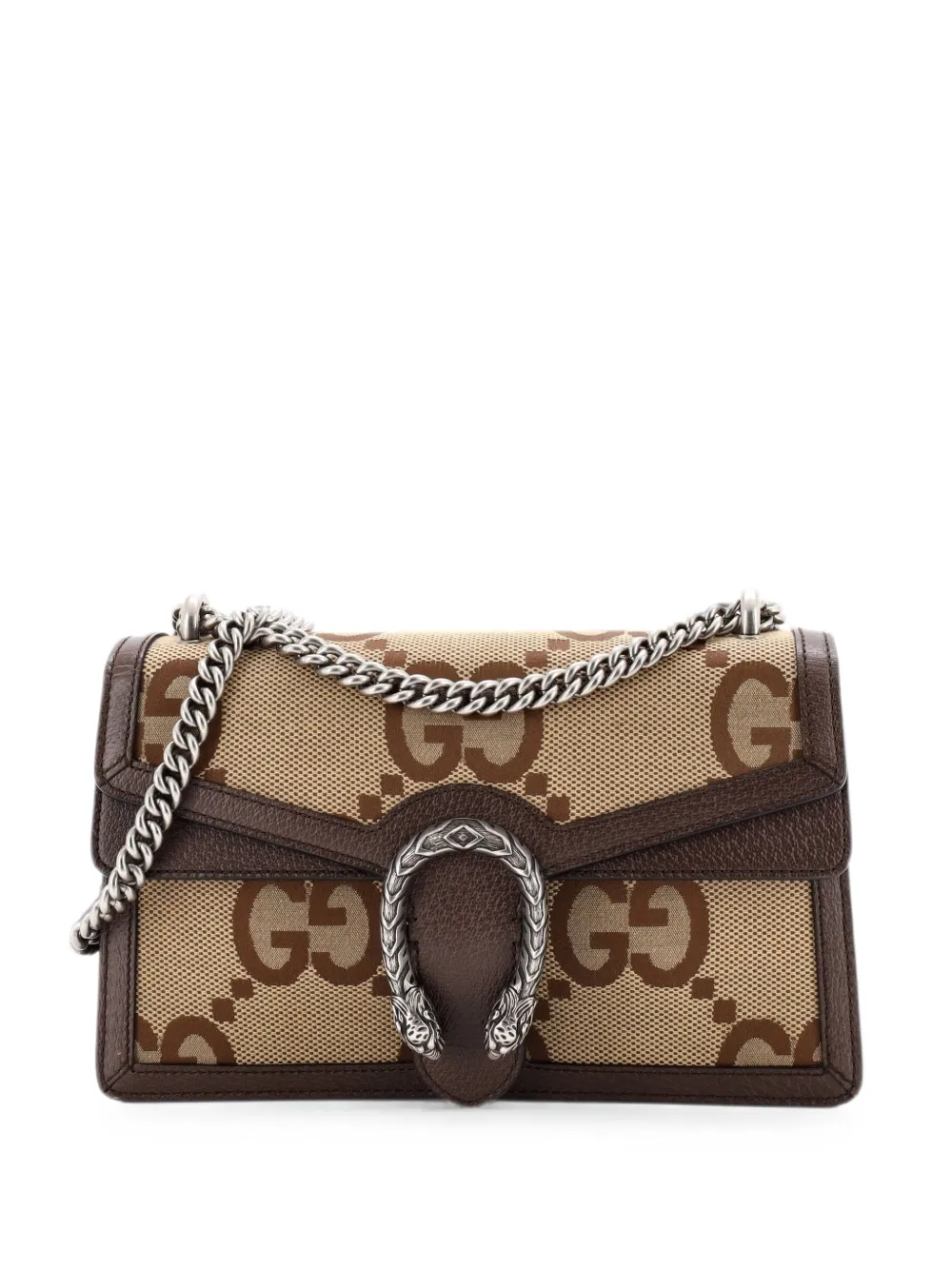 Gucci Pre-Owned Dionysus Bag Jumbo GG Canvas Small shoulder bag - Marrone