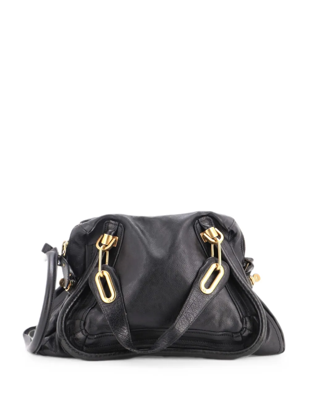 Chloé Pre-Owned Paraty Top Handle Bag Leather Medium satchel - Schwarz