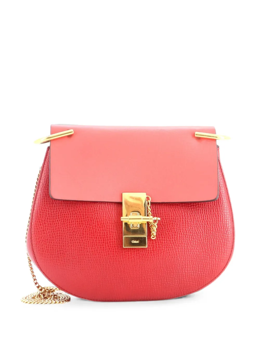 Chloé Pre-Owned Drew Leather Small crossbody bag - Rosso