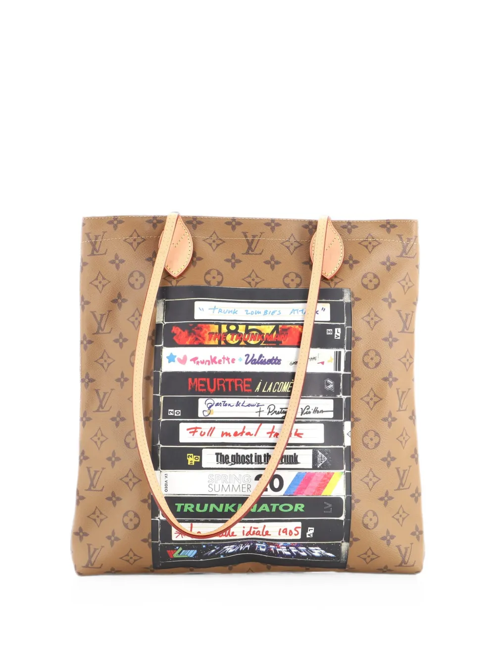 Louis Vuitton Pre-Owned Carry It Limited Edition Video Tape Reverse Monogram Canvas tote bag - Marrone