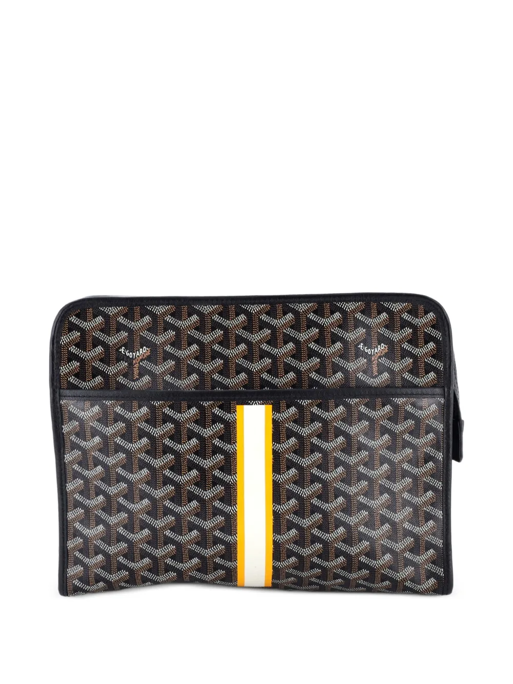 Goyard Pre-Owned Jouvence Toiletry Printed Coated Canvas GM pouch - Nero
