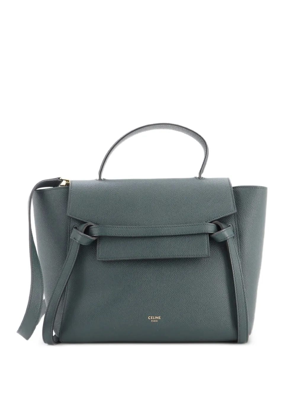 Celine Pre-Owned Belt Bag Textured Leather Micro satchel - Verde