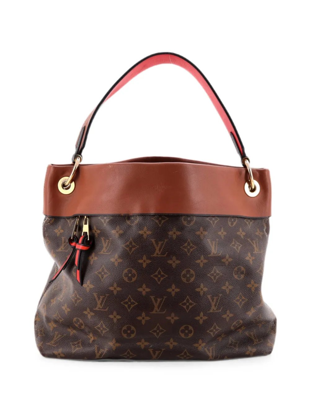 Louis Vuitton Pre-Owned Tuileries Monogram Canvas with Leather hobo bag - Marrone