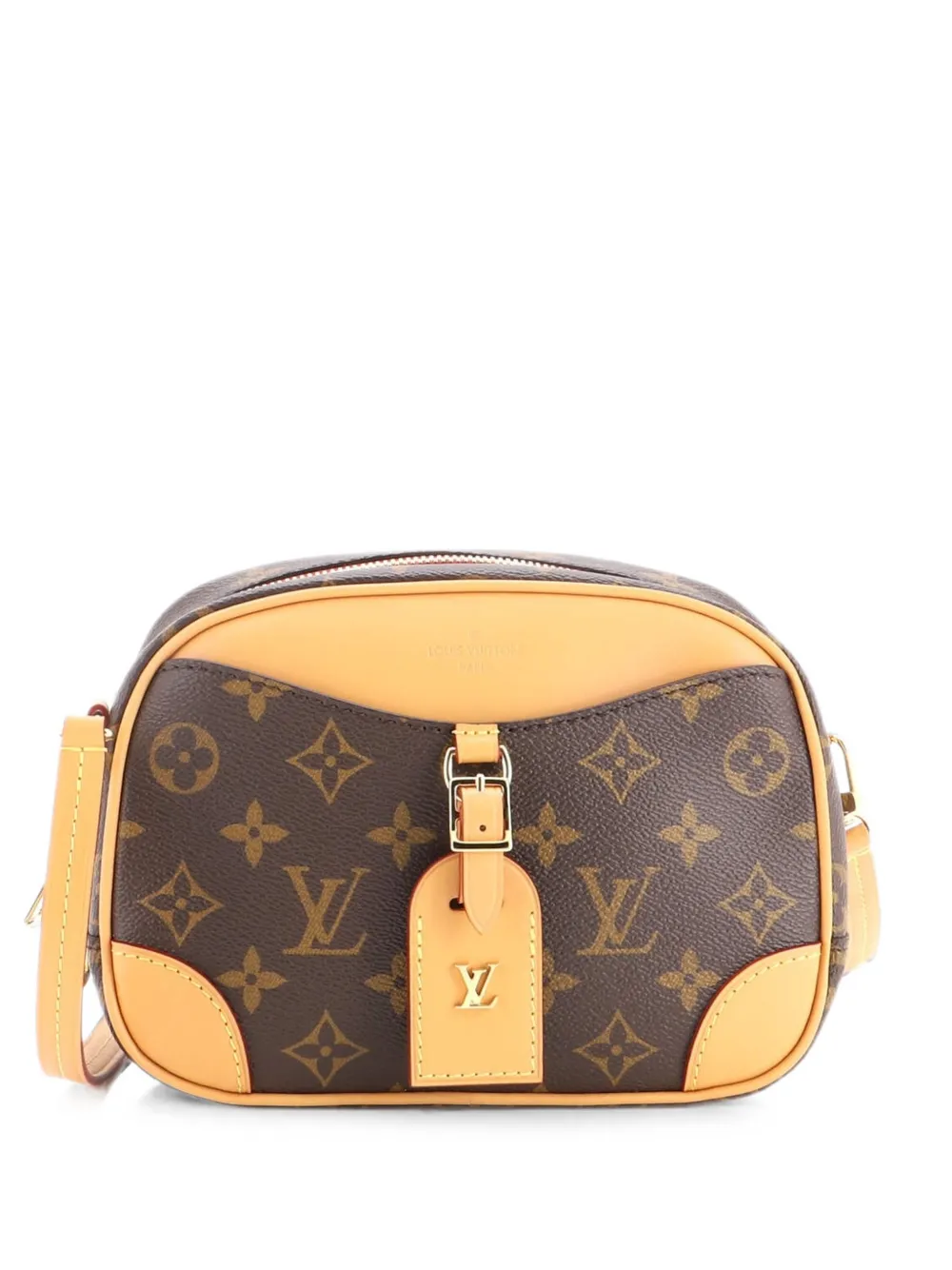 Louis Vuitton Pre-Owned Deauville Handbag Monogram Canvas Mini crossbody bag - Marrone